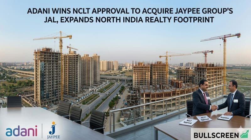 Adani Wins NCLT Approval to Acquire Jaypee Group’s JAL, Expands North India Realty Footprint