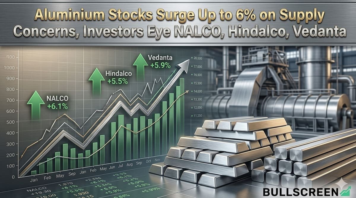 Aluminium Stocks Surge Up to 6% on Supply Concerns, Investors Eye NALCO, Hindalco, Vedanta