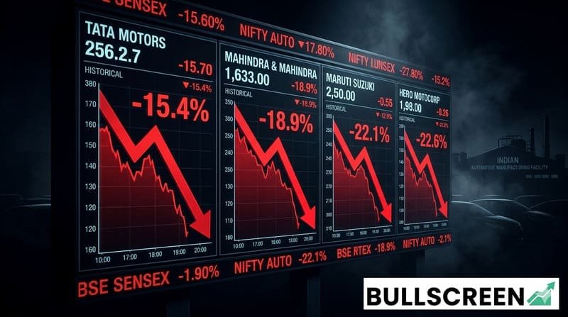 Auto Stocks Crash: Nifty Auto Drops 3.6%, Down 11% This Week; Maruti, M&M Among Top Losers