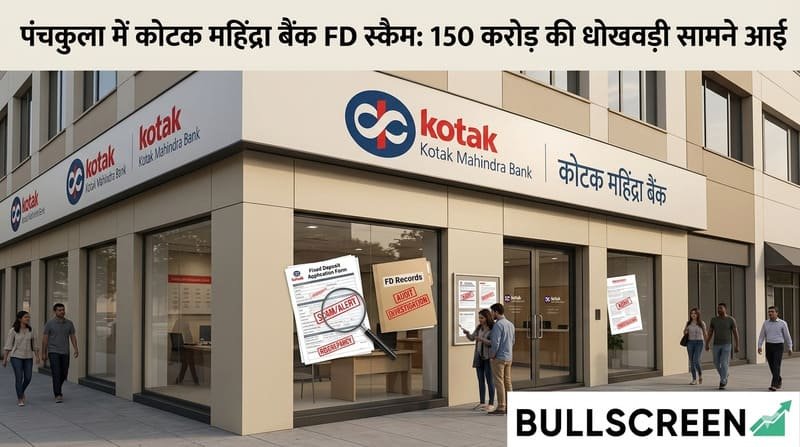 पंचकुला में कोटक महिंद्रा बैंक FD स्कैम: 150 करोड़ की धोखाधड़ी सामने आई