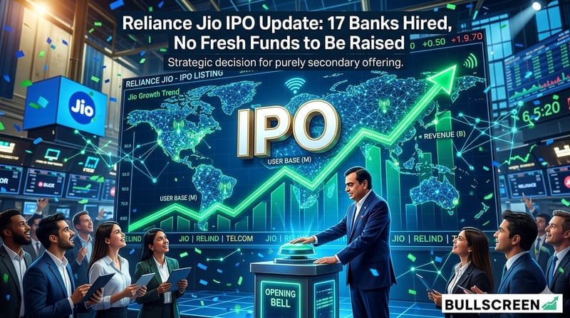Reliance Jio IPO Update: 17 Banks Hired, No Fresh Funds to Be Raised