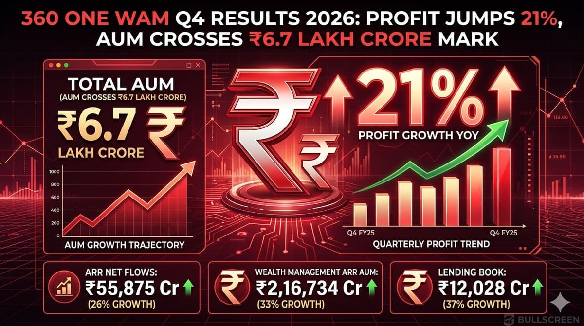 360 ONE WAM Q4 Results 2026: Profit Jumps 21%, AUM Crosses ₹6.7 Lakh Crore Mark