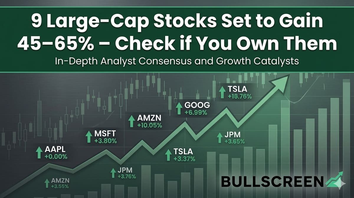 9 Large-Cap Stocks Set to Gain 45–65% – Check if You Own Them