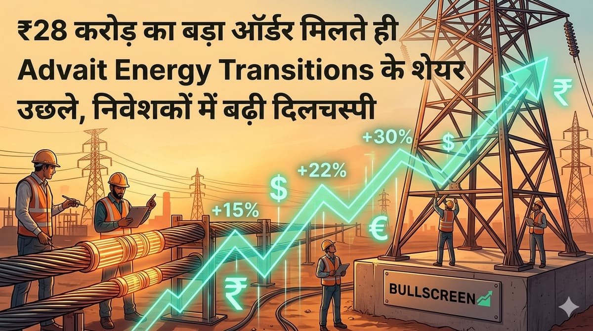 ₹28 करोड़ का बड़ा ऑर्डर मिलते ही Advait Energy Transitions के शेयर उछले, निवेशकों में बढ़ी दिलचस्पी