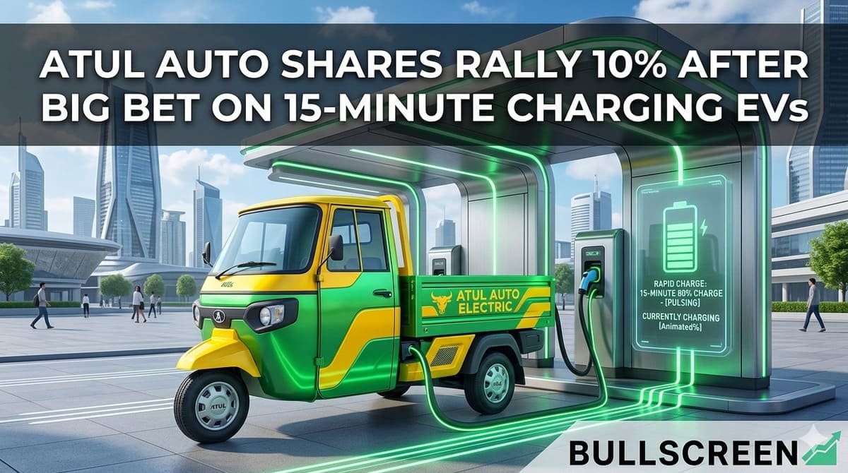 Atul Auto Shares Rally 10% After Big Bet on 15-Minute Charging EVs