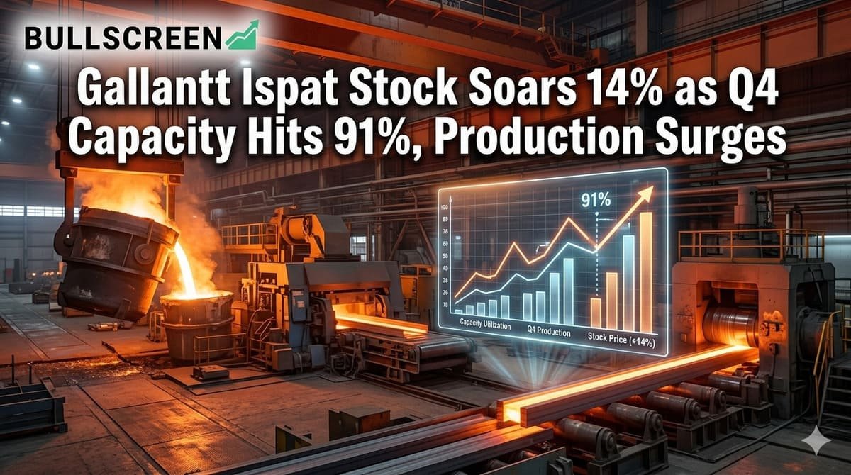 Gallantt Ispat Stock Soars 14% as Q4 Capacity Hits 91%, Production Surges