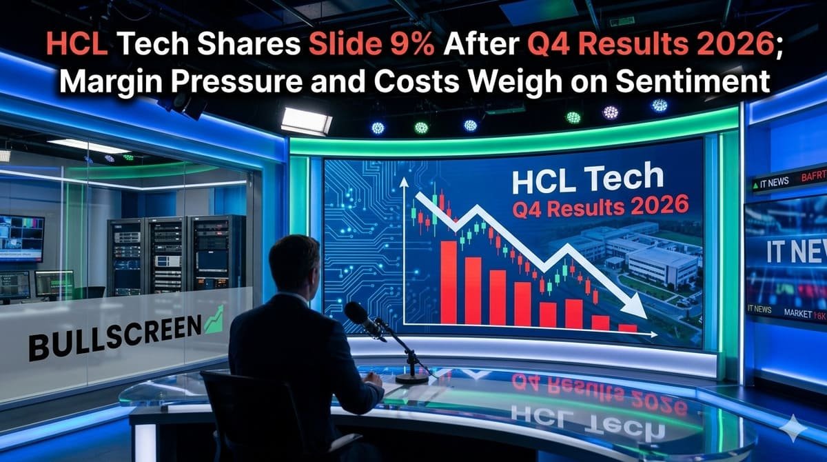 HCL Tech Shares Slide 9% After Q4 Results 2026; Margin Pressure and Costs Weigh on Sentiment