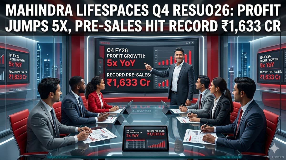 Mahindra Lifespaces Q4 Results 2026: Profit Jumps 5x, Pre-Sales Hit Record ₹1,633 Cr