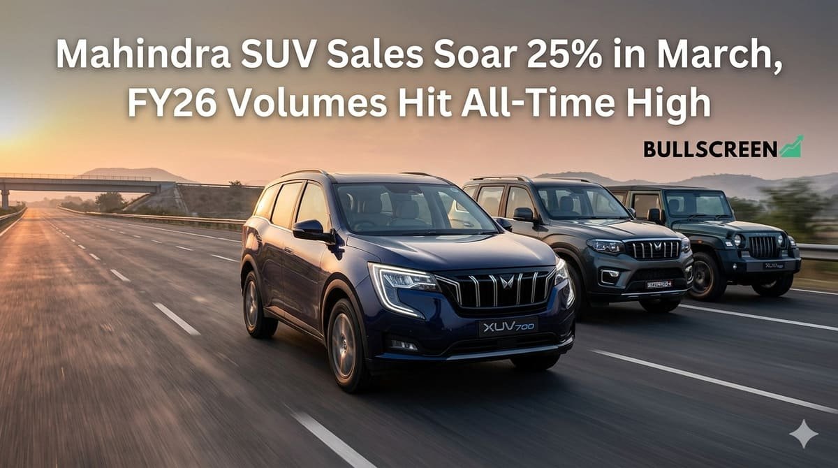 Mahindra SUV Sales Soar 25% in March, FY26 Volumes Hit All-Time High