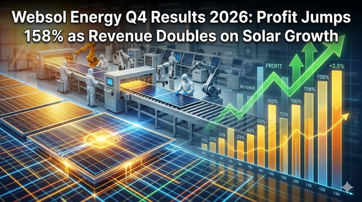 Websol Energy Q4 Results 2026: Profit Jumps 158% as Revenue Doubles on Solar Growth