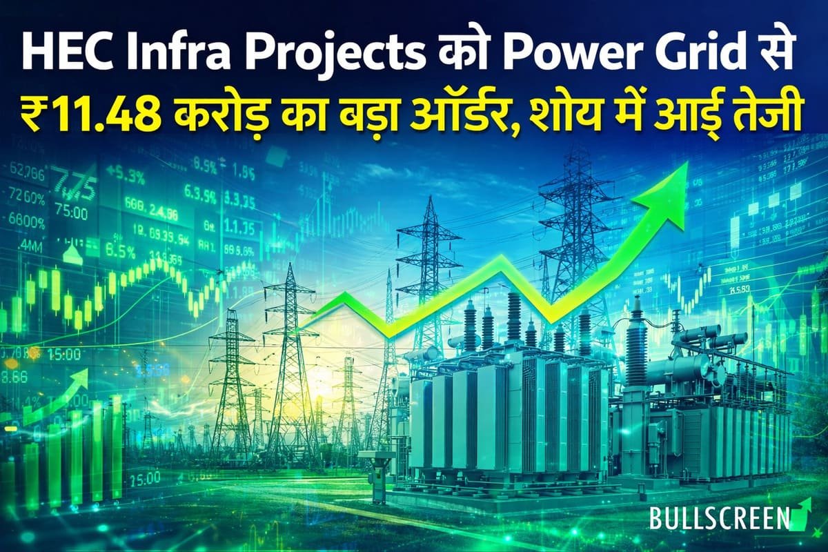 HEC Infra Projects को Power Grid से ₹11.48 करोड़ का बड़ा ऑर्डर, शेयर में आई तेजी