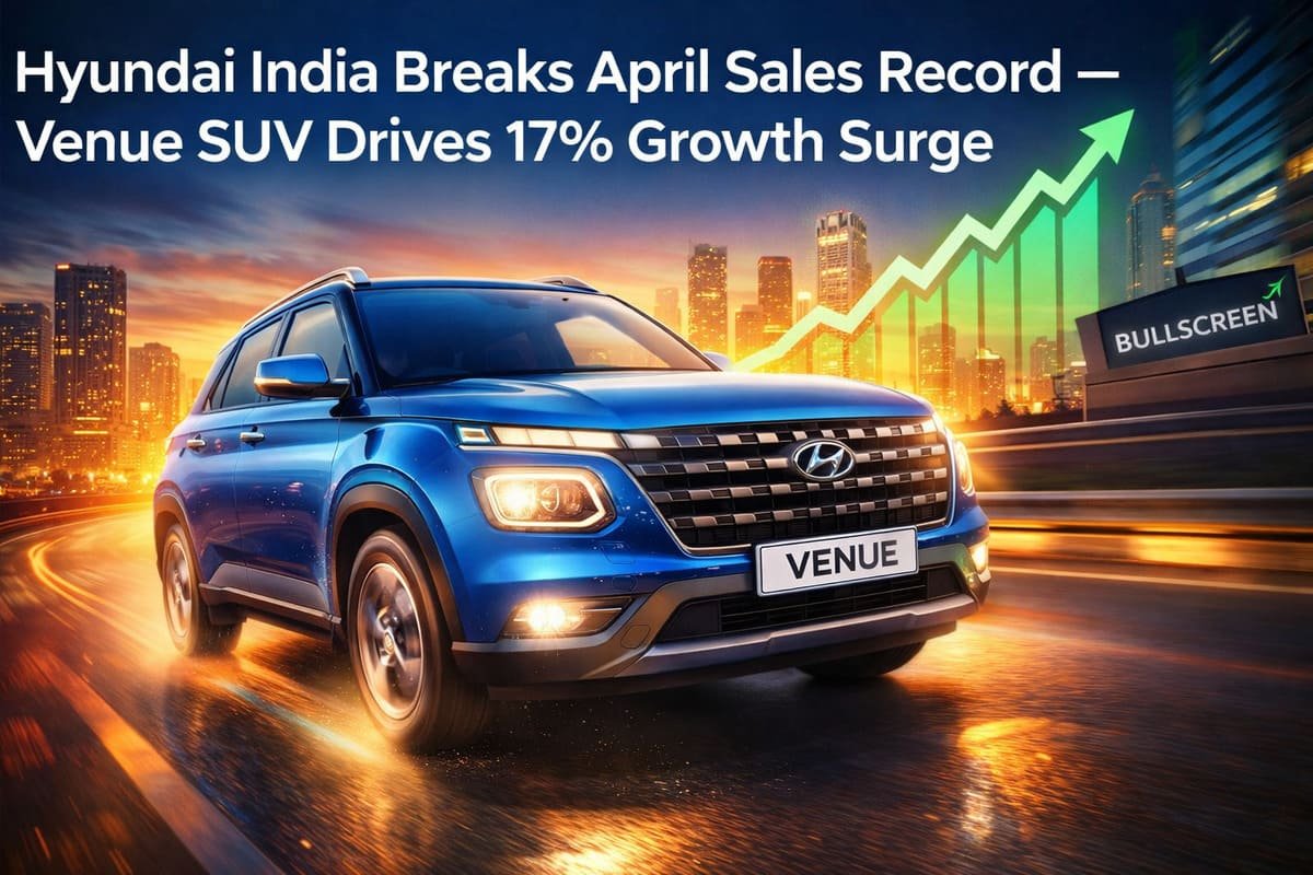 Hyundai India Breaks April Sales Record - Venue SUV Drives 17% Growth Surge
