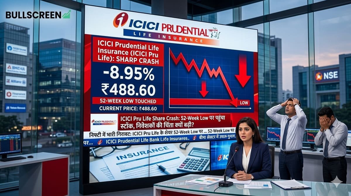 ICICI Pru Life Share Crash: 52-Week Low पर पहुंचा स्टॉक, निवेशकों की चिंता क्यों बढ़ी?