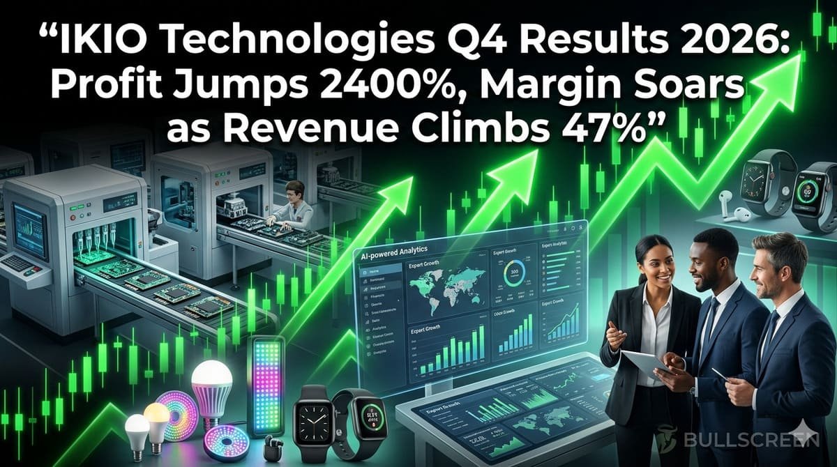 IKIO Technologies Q4 Results 2026: Profit Jumps 2400%, Margin Soars as Revenue Climbs 47%