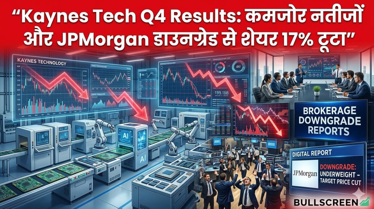 Kaynes Tech Q4 Results: कमजोर नतीजों और JPMorgan डाउनग्रेड से शेयर 17% टूटा