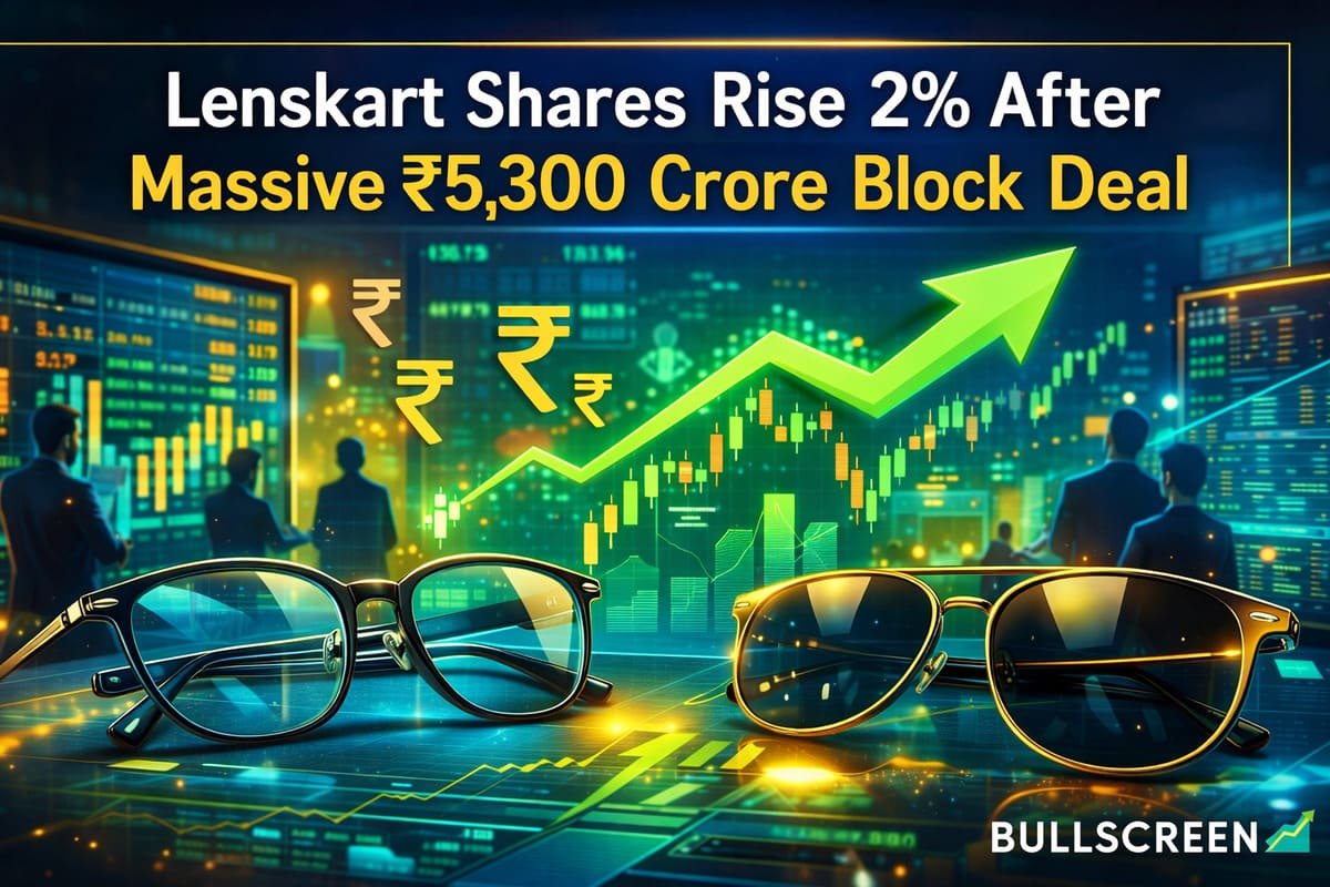 Lenskart Shares Rise 2% After Massive ₹5,300 Crore Block Deal