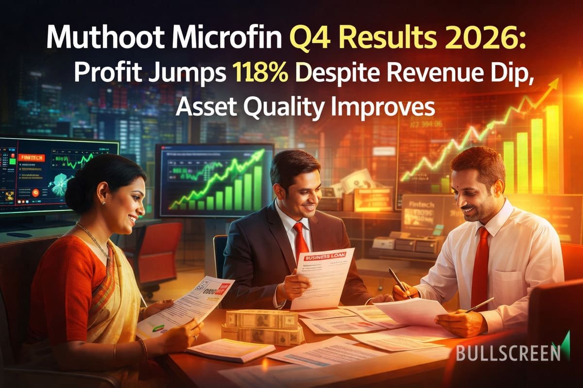 Muthoot Microfin Q4 Results 2026: Profit Jumps 118% Despite Revenue Dip, Asset Quality Improves