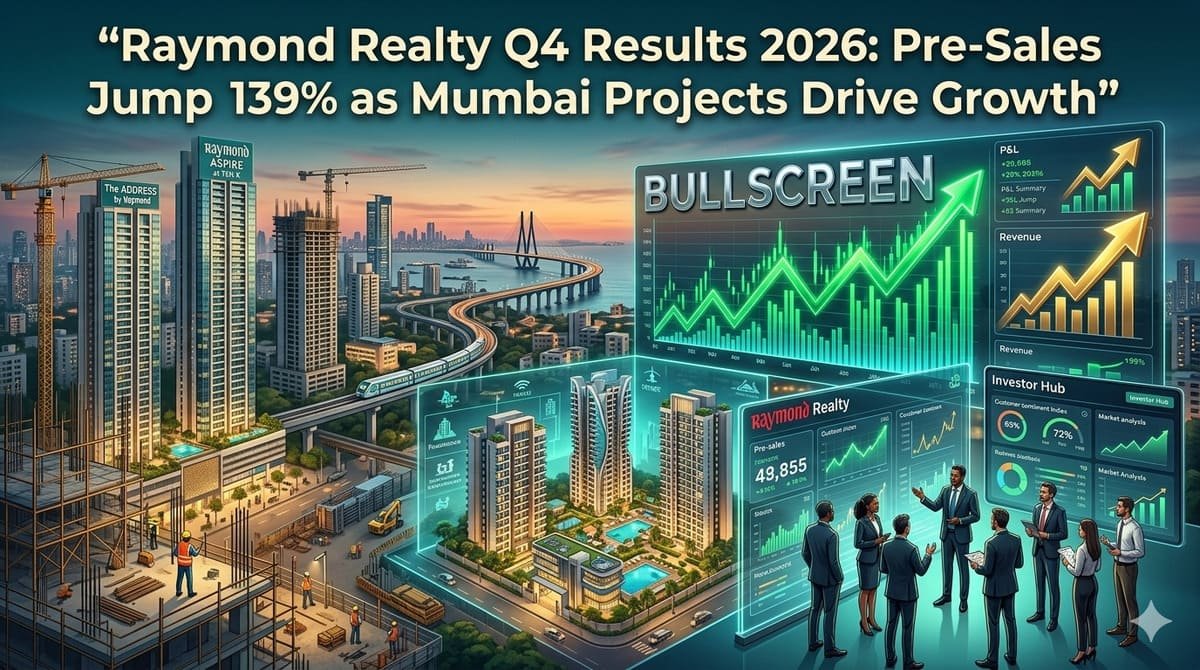 Raymond Realty Q4 Results 2026: Pre-Sales Jump 139% as Mumbai Projects Drive Growth