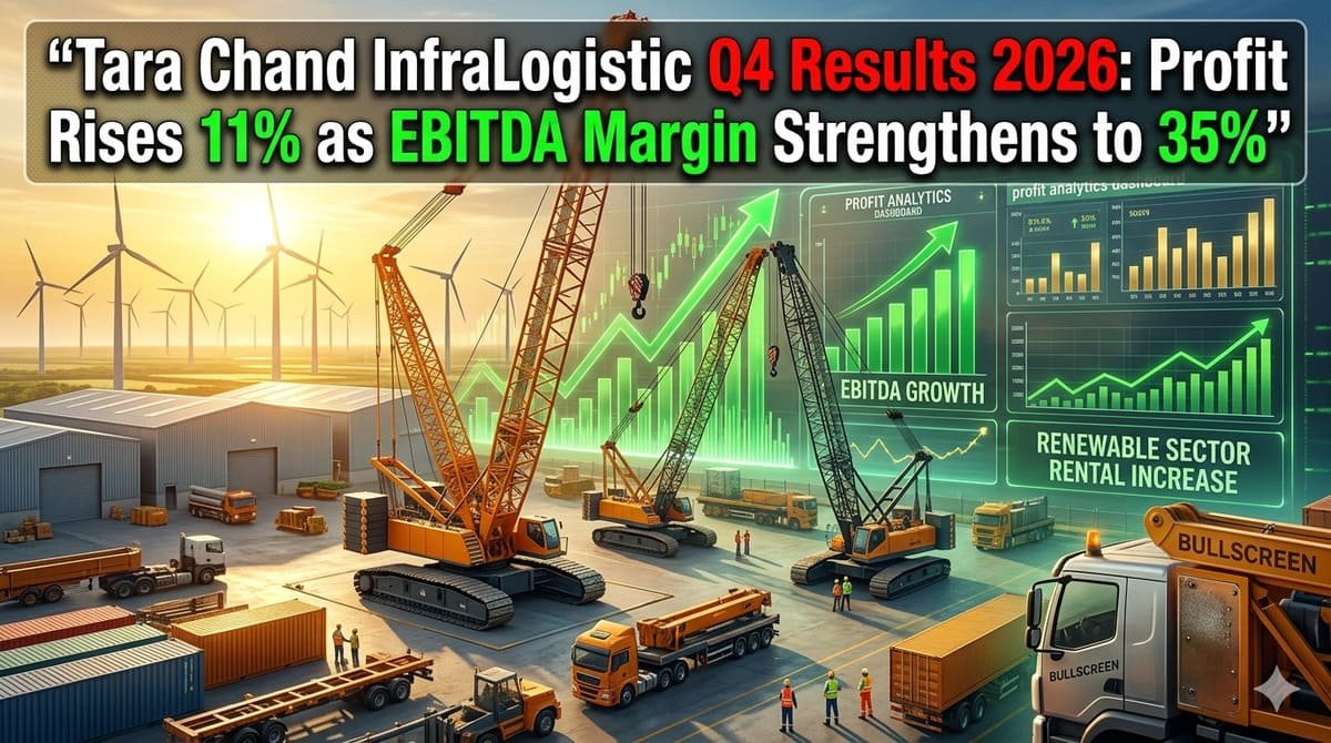 Tara Chand InfraLogistic Q4 Results 2026: Profit Rises 11% as EBITDA Margin Strengthens to 35%