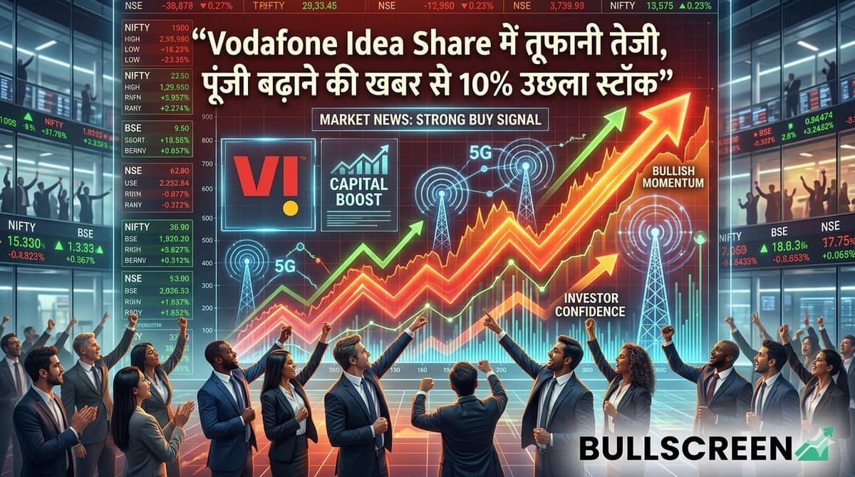 Vodafone Idea Share में तूफानी तेजी, पूंजी बढ़ाने की खबर से 10% उछला स्टॉक