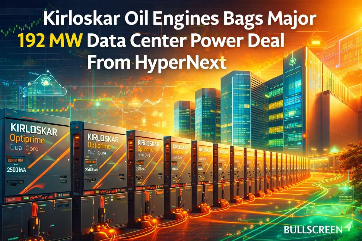 Kirloskar Oil Engines Bags Major 192 MW Data Center Power Deal From HyperNext
