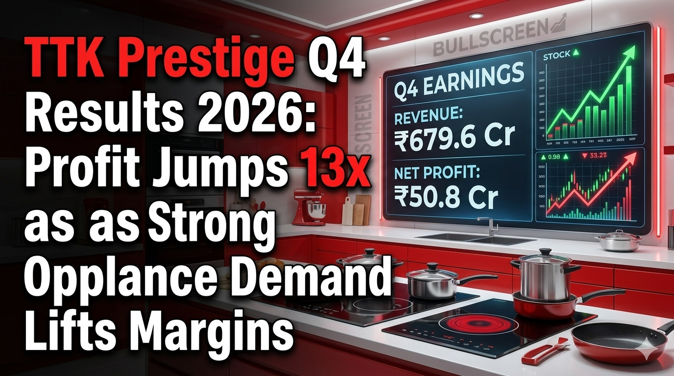 TTK Prestige Q4 Results 2026: Profit Jumps 13x as Strong Appliance Demand Lifts Margins