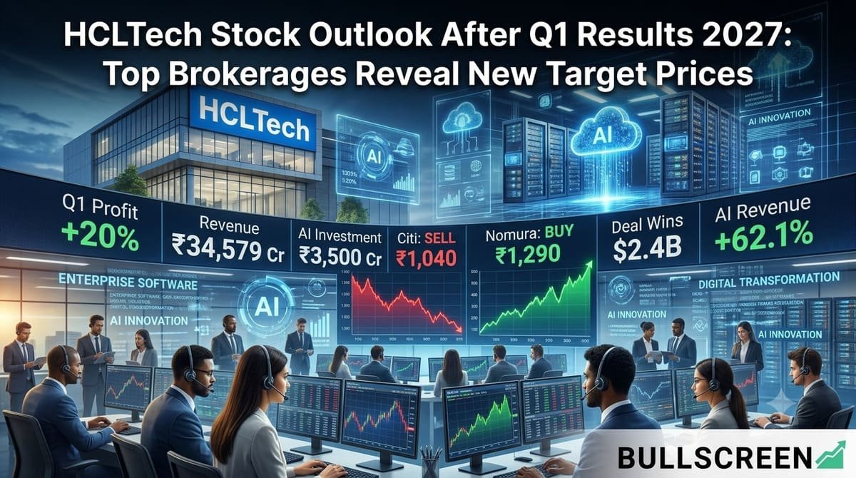 HCLTech Stock Outlook After Q1 Results 2027: Top Brokerages Reveal New Target Prices
