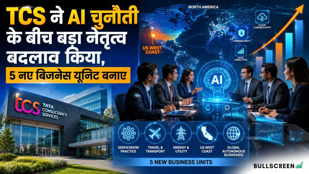 TCS ने AI चुनौती के बीच बड़ा नेतृत्व बदलाव किया, 5 नए बिजनेस यूनिट बनाए