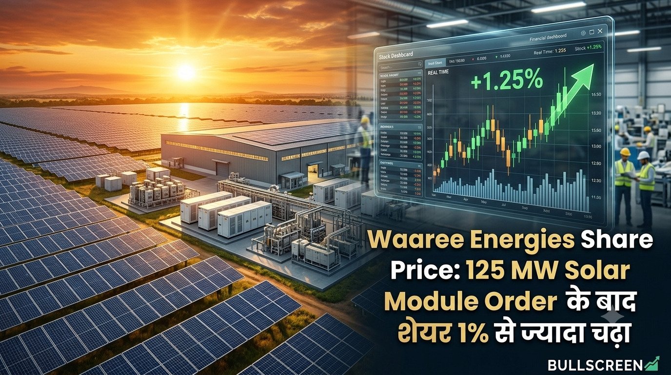 Waaree Energies Share Price: 125 MW Solar Module Order के बाद शेयर 1% से ज्यादा चढ़ा