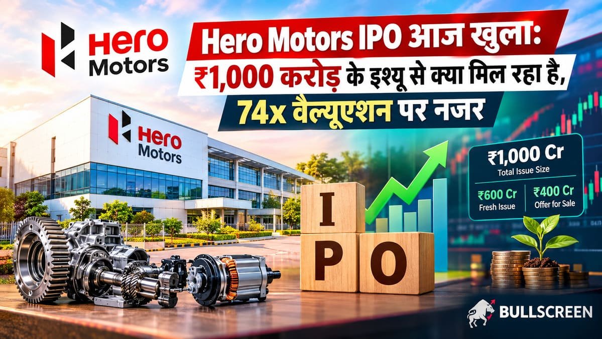 Hero Motors IPO आज खुला: ₹1,000 करोड़ के इश्यू से क्या मिल रहा है, 74x वैल्यूएशन पर नजर